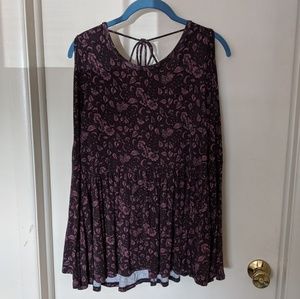 American Eagle long bell sleeve top